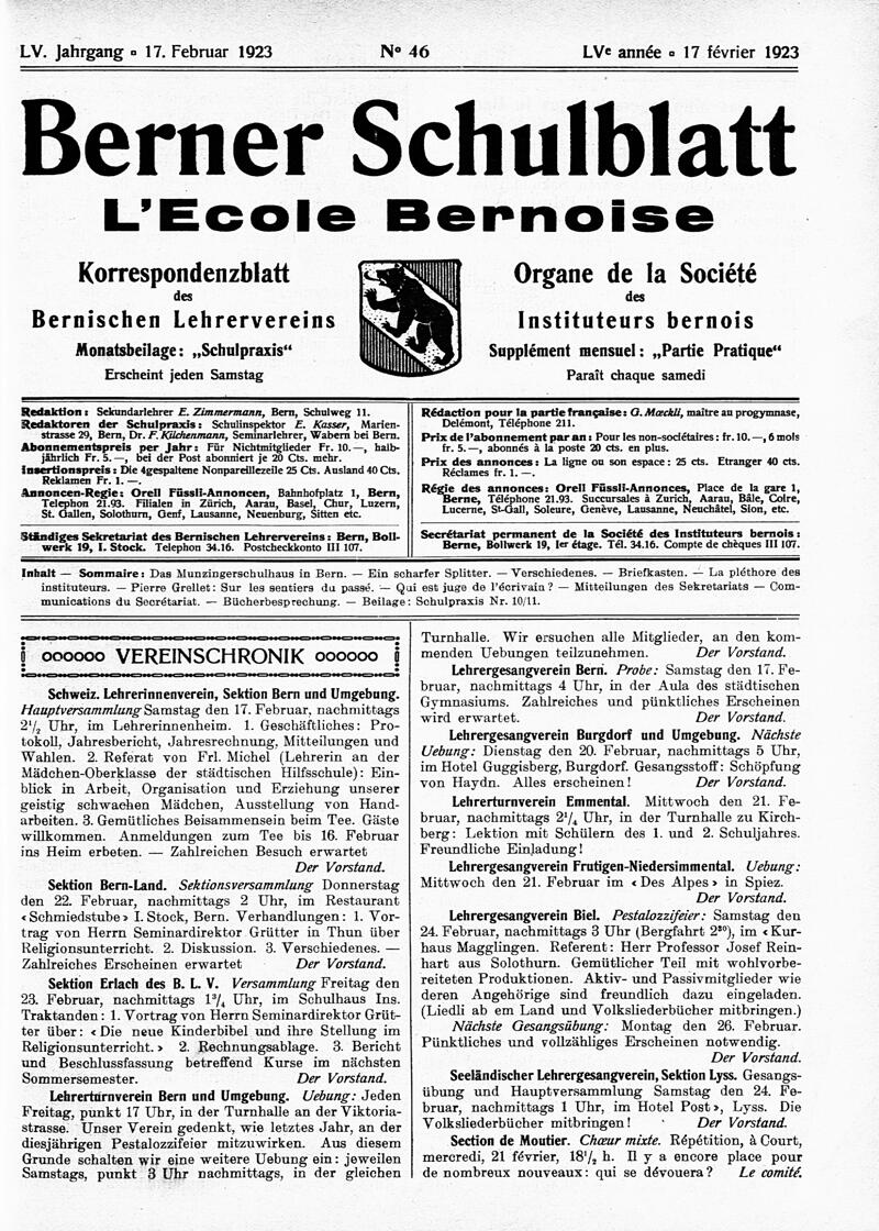 Buchumschlag - Heft 46