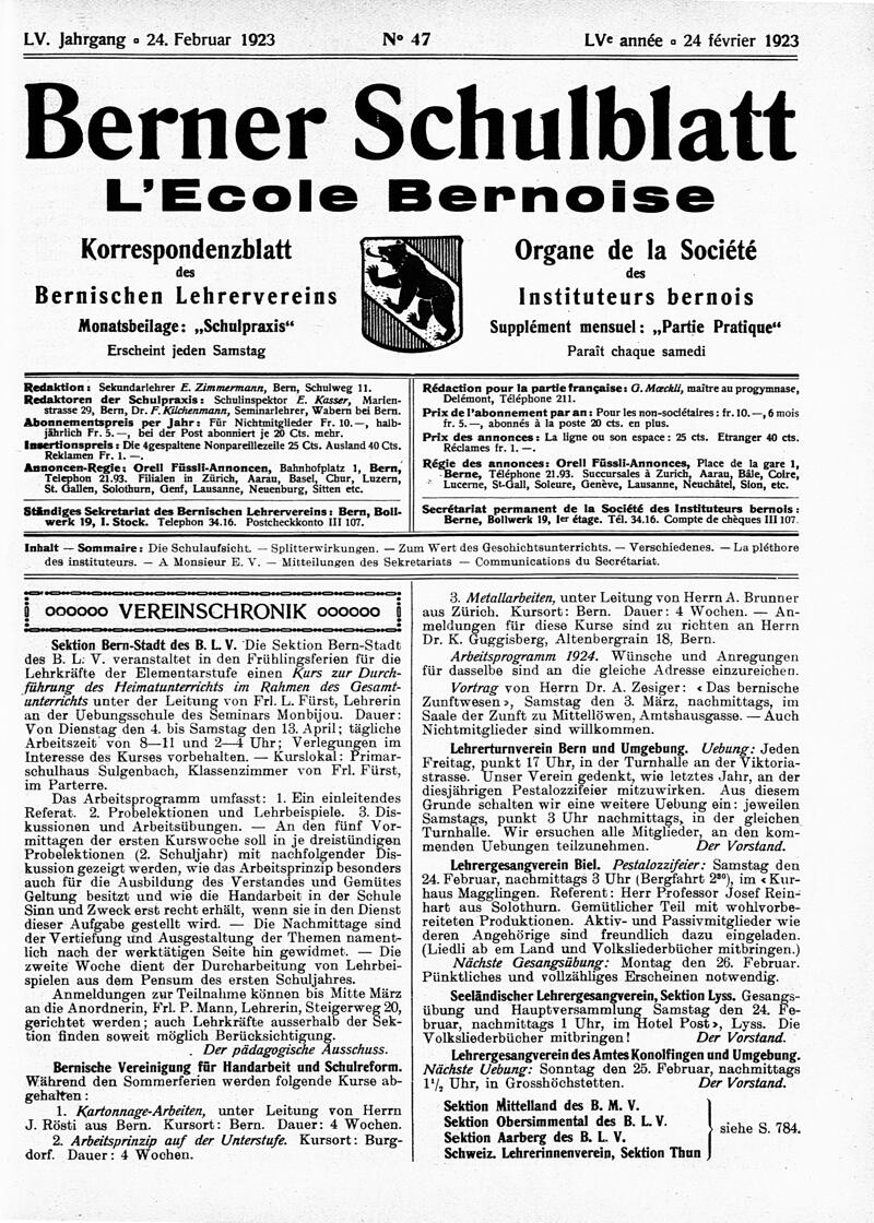 Buchumschlag - Heft 47