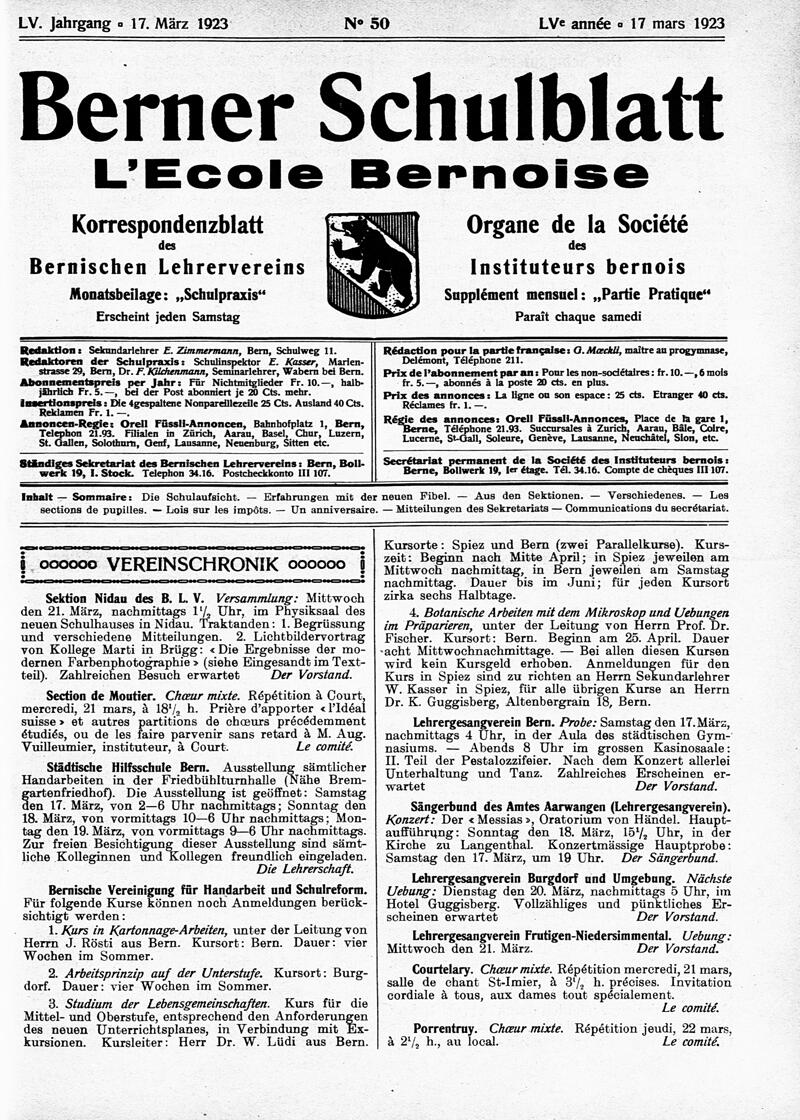 Buchumschlag - Heft 50