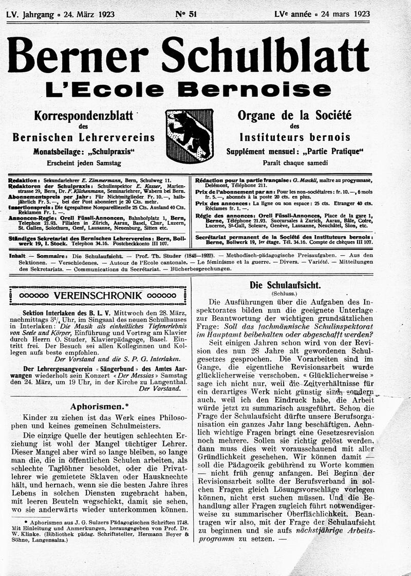 Buchumschlag - Heft 51