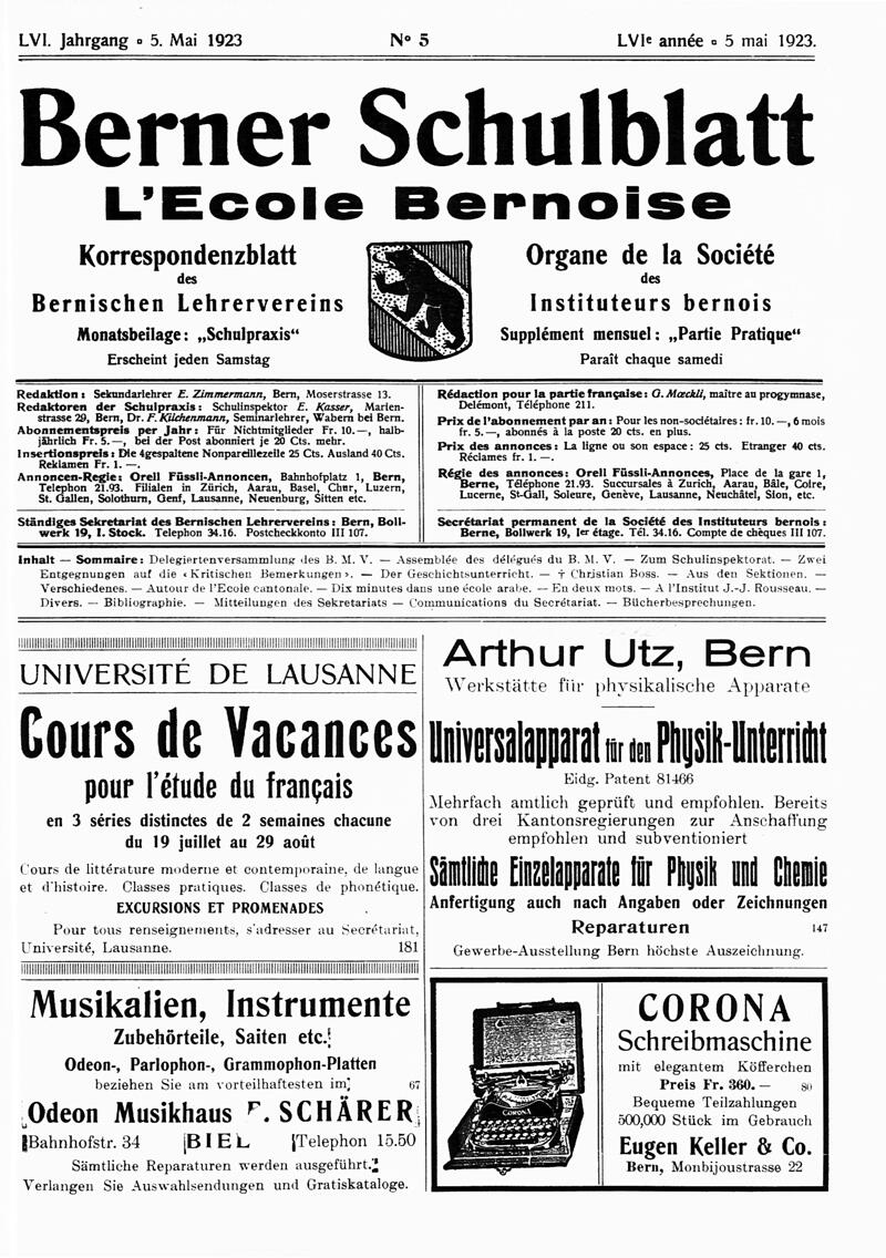 Buchumschlag - Heft 5