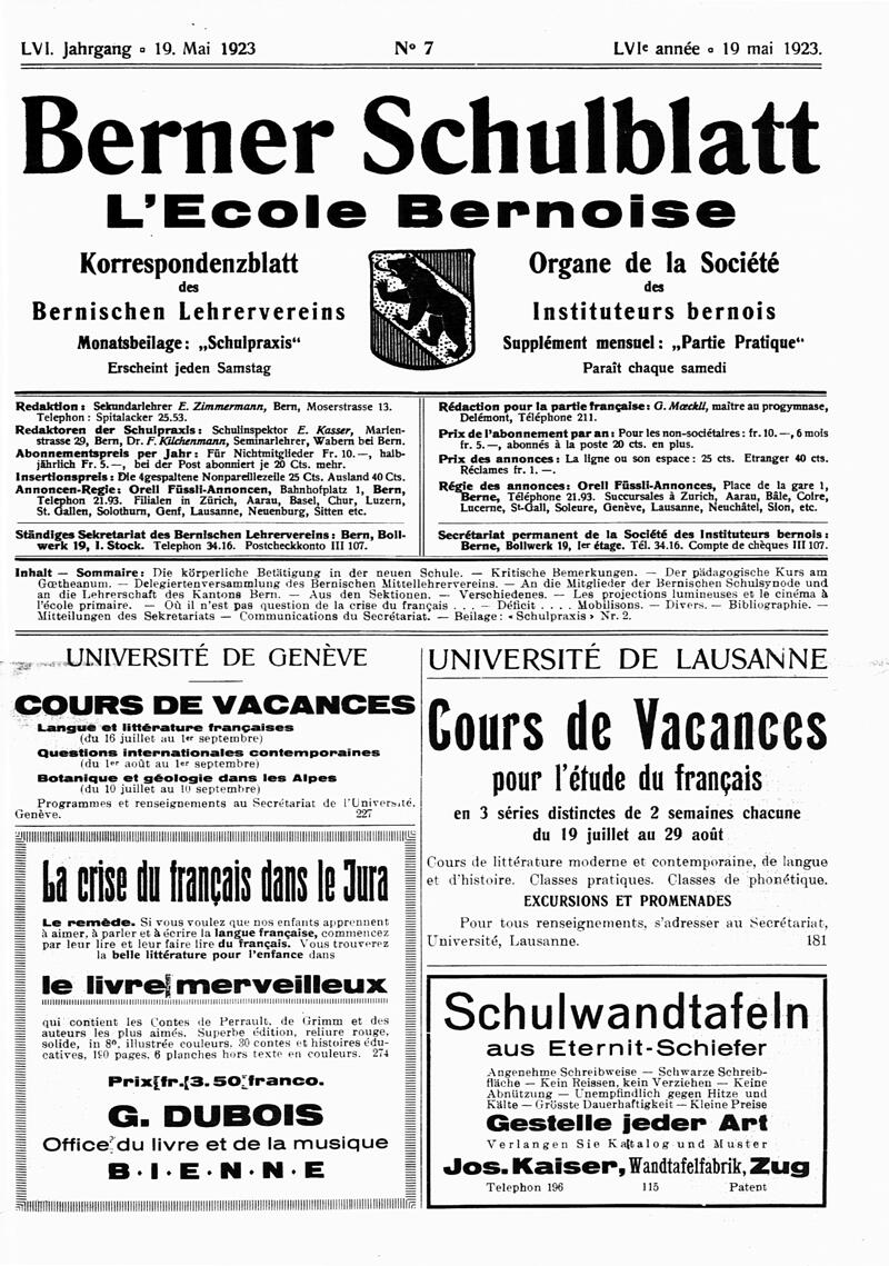 Buchumschlag - Heft 7