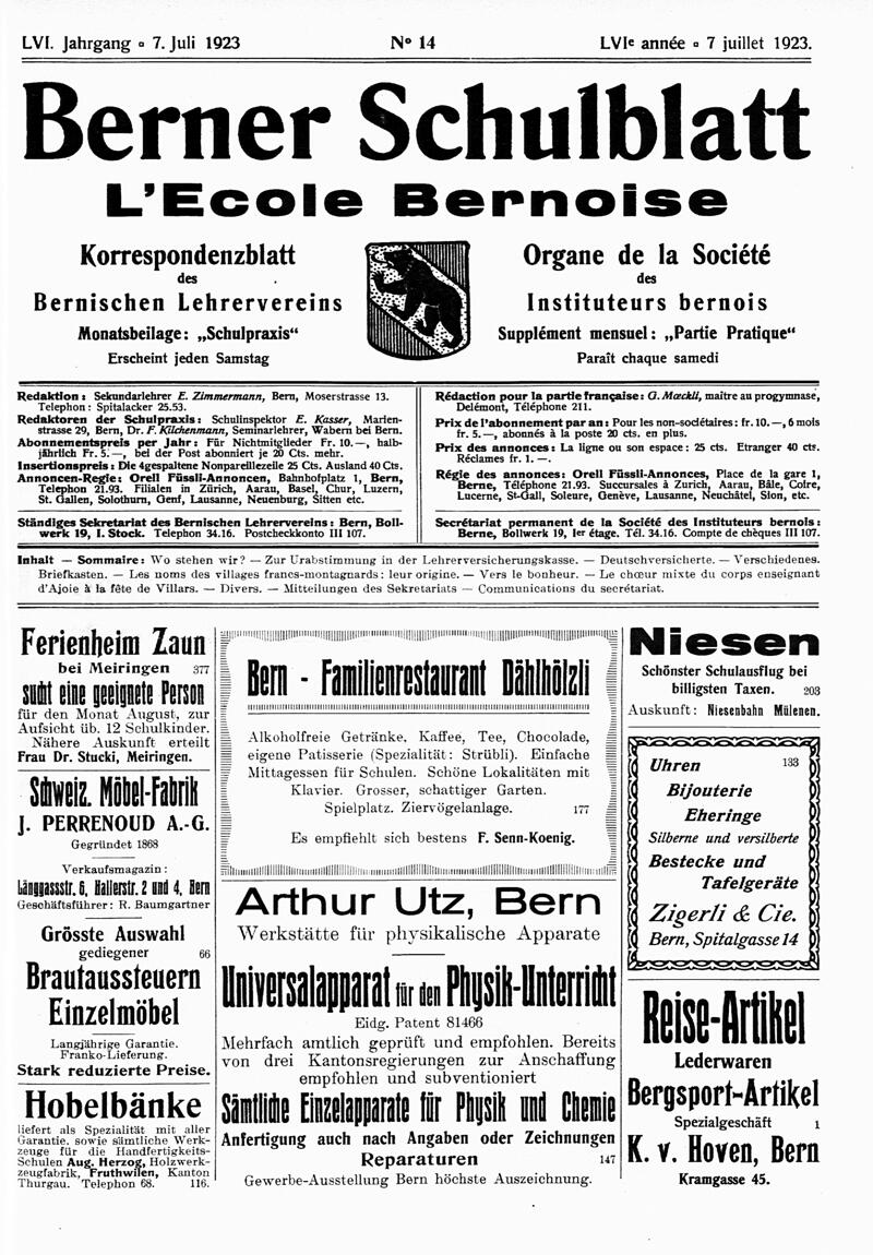 Buchumschlag - Heft 14