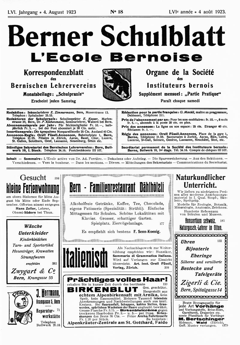 Buchumschlag - Heft 18