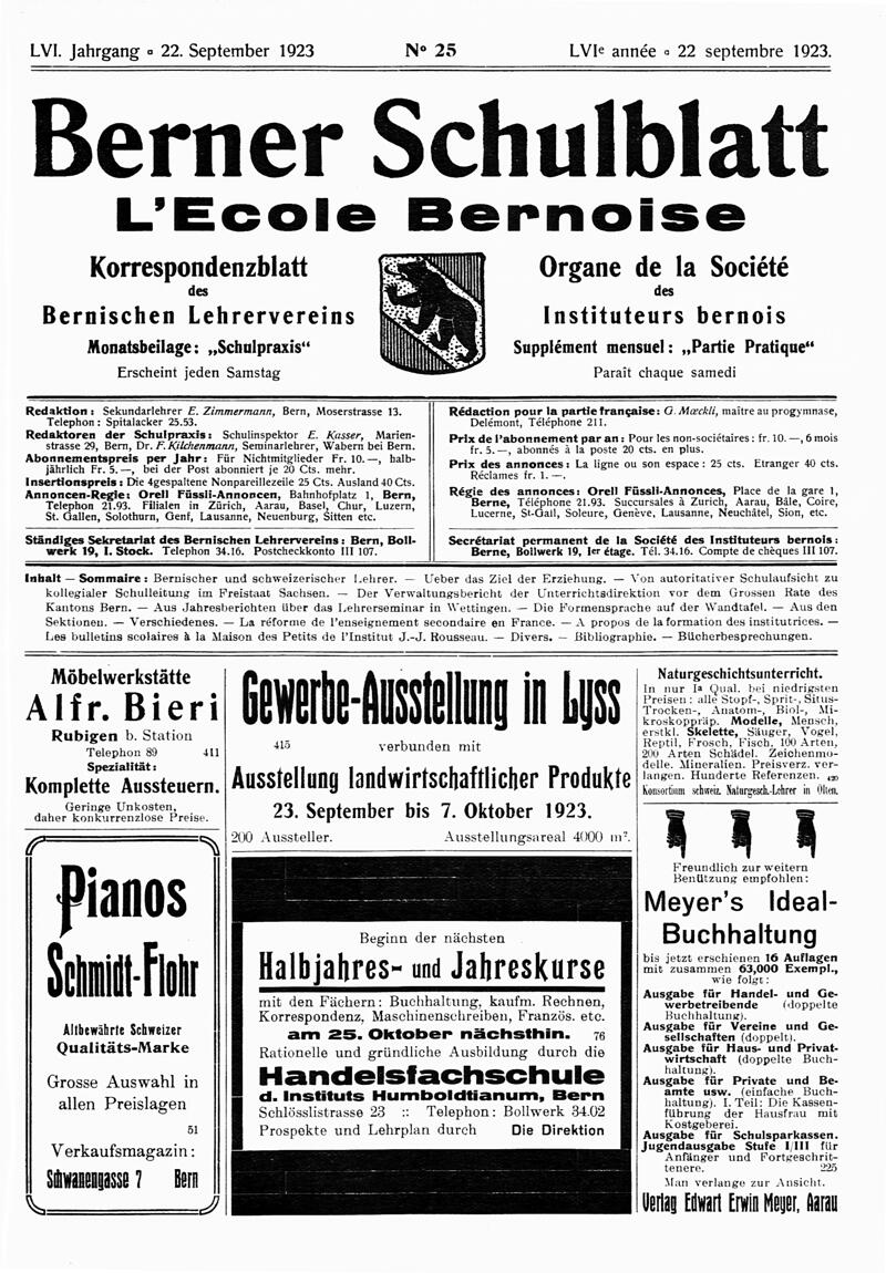 Buchumschlag - Heft 25