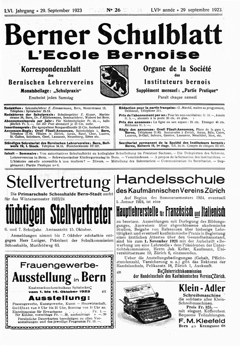 Buchumschlag - Heft 26