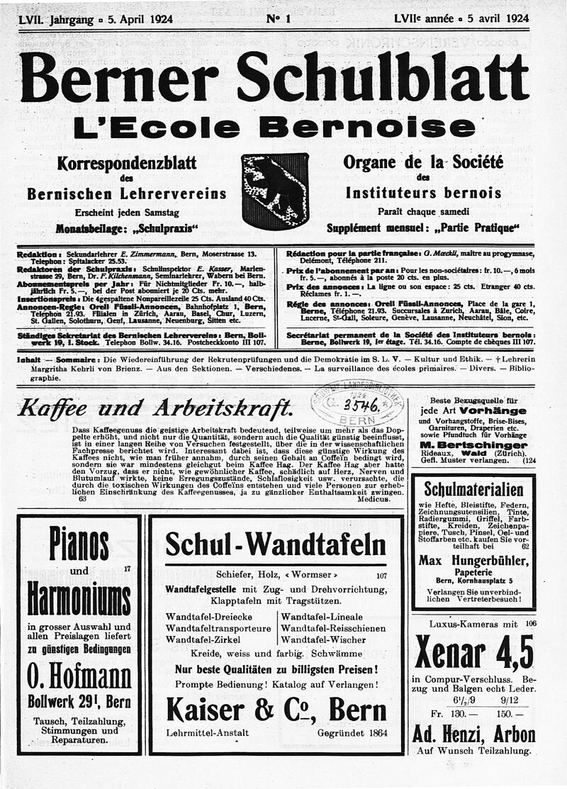 Buchumschlag - Heft 1