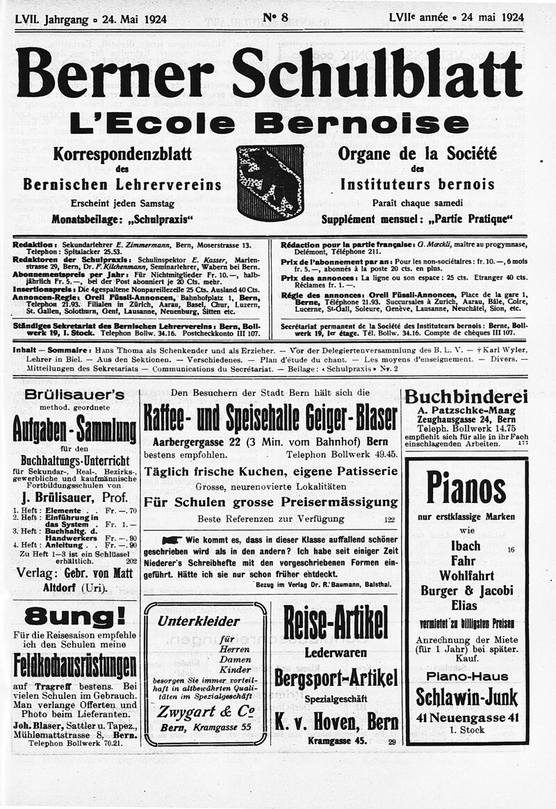 Buchumschlag - Heft 8