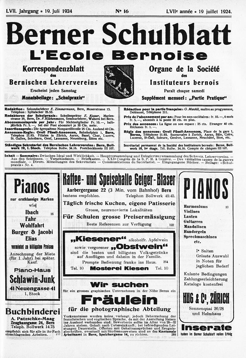 Buchumschlag - Heft 16