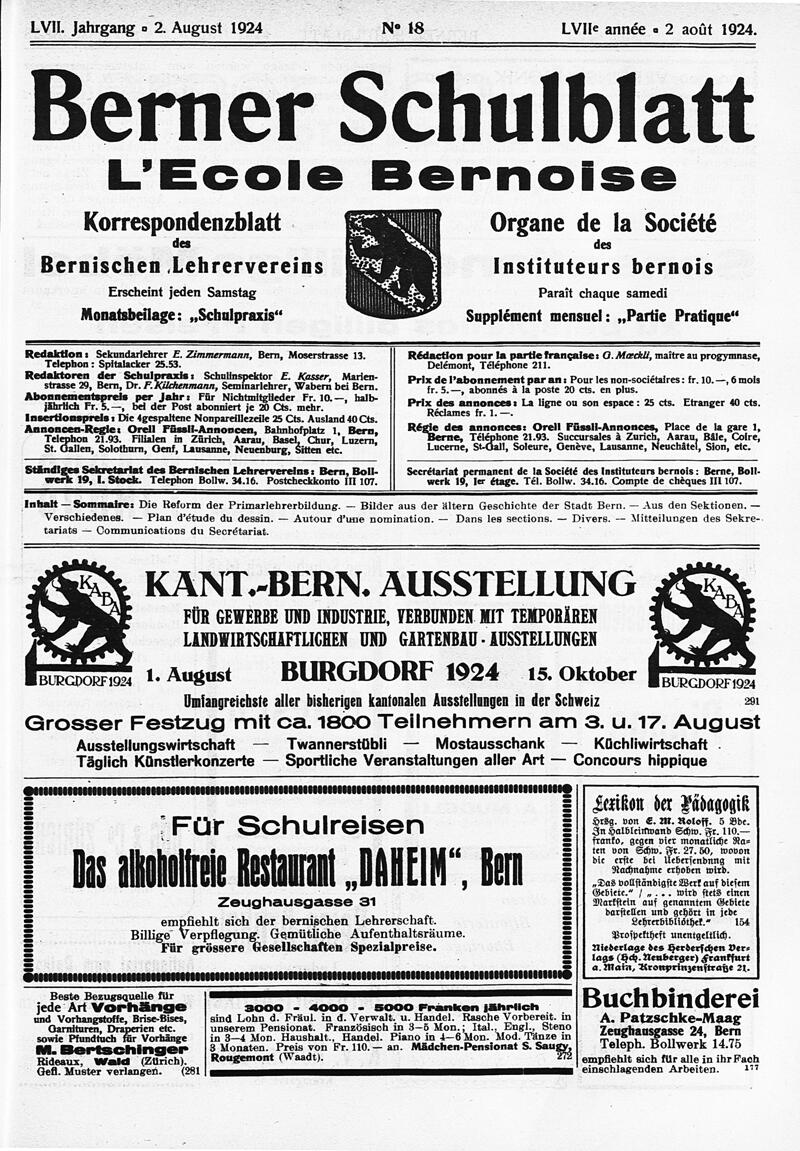 Buchumschlag - Heft 18