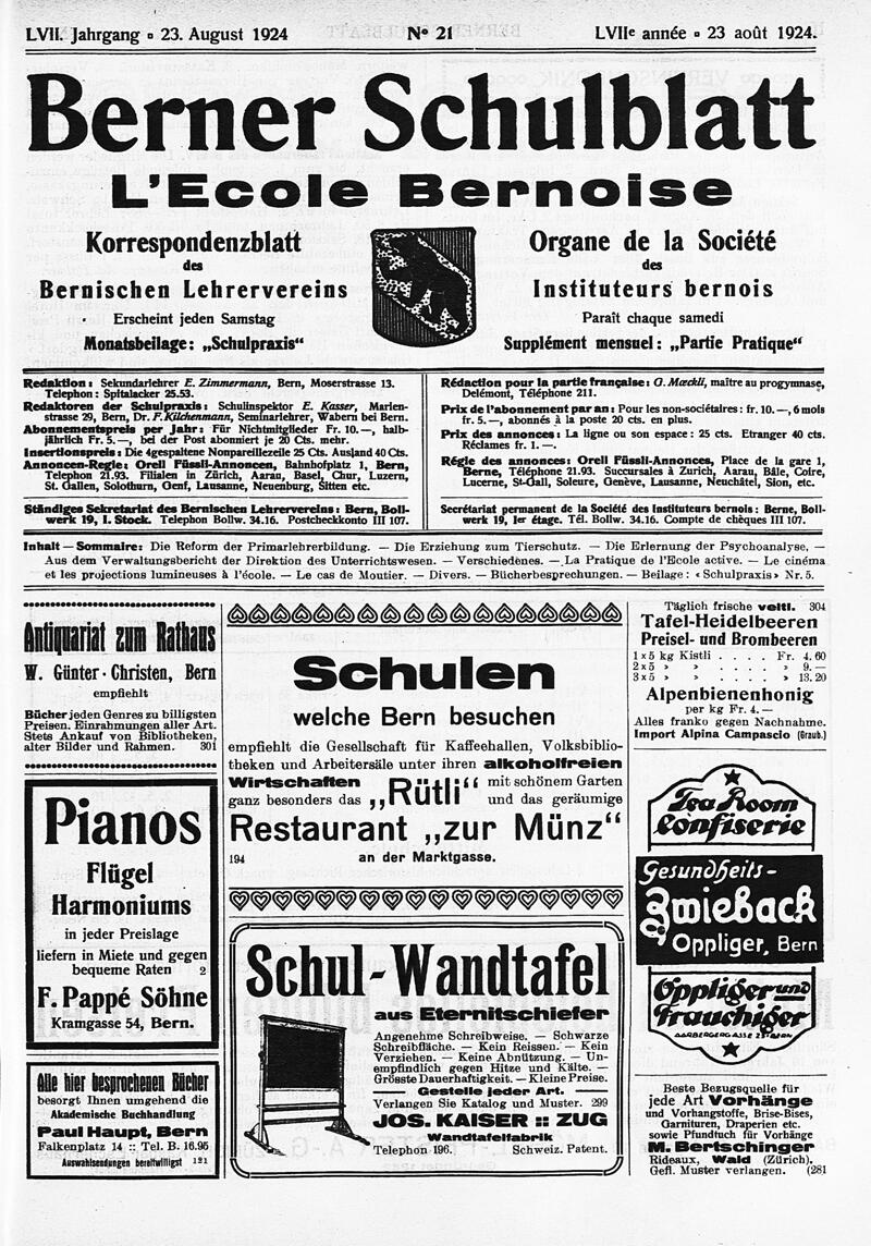 Buchumschlag - Heft 21