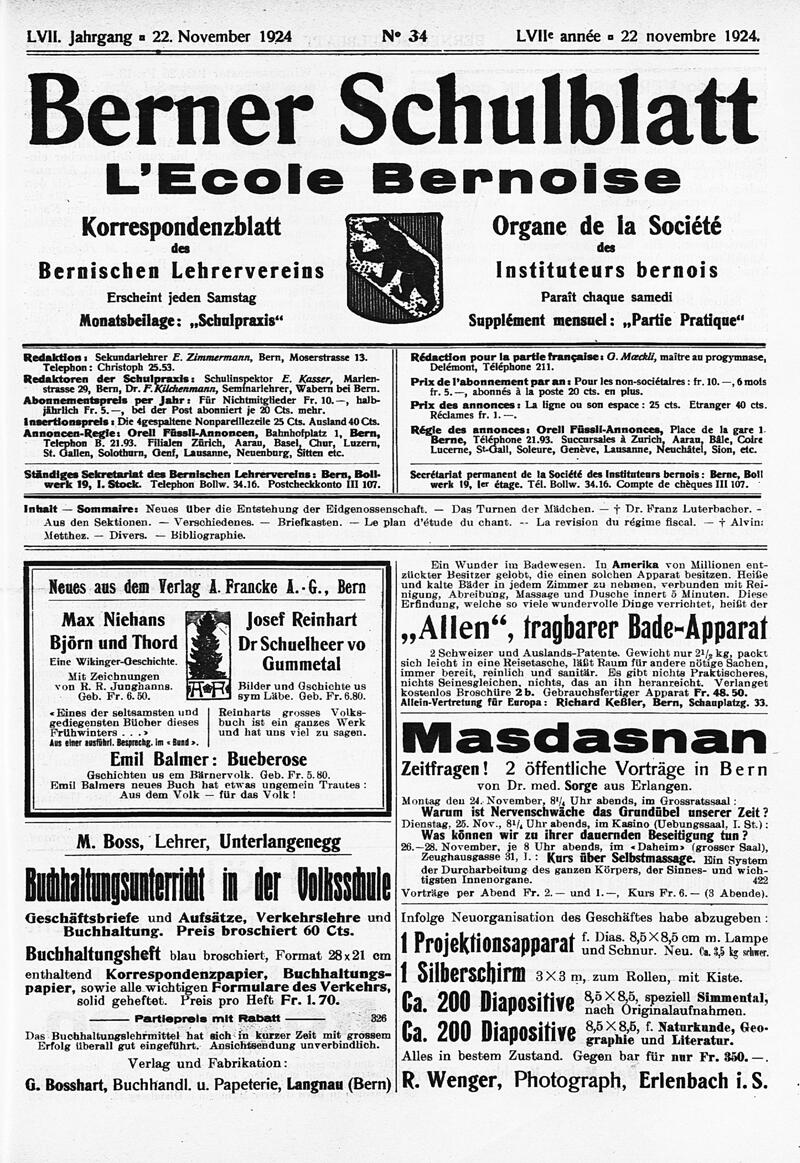 Buchumschlag - Heft 34