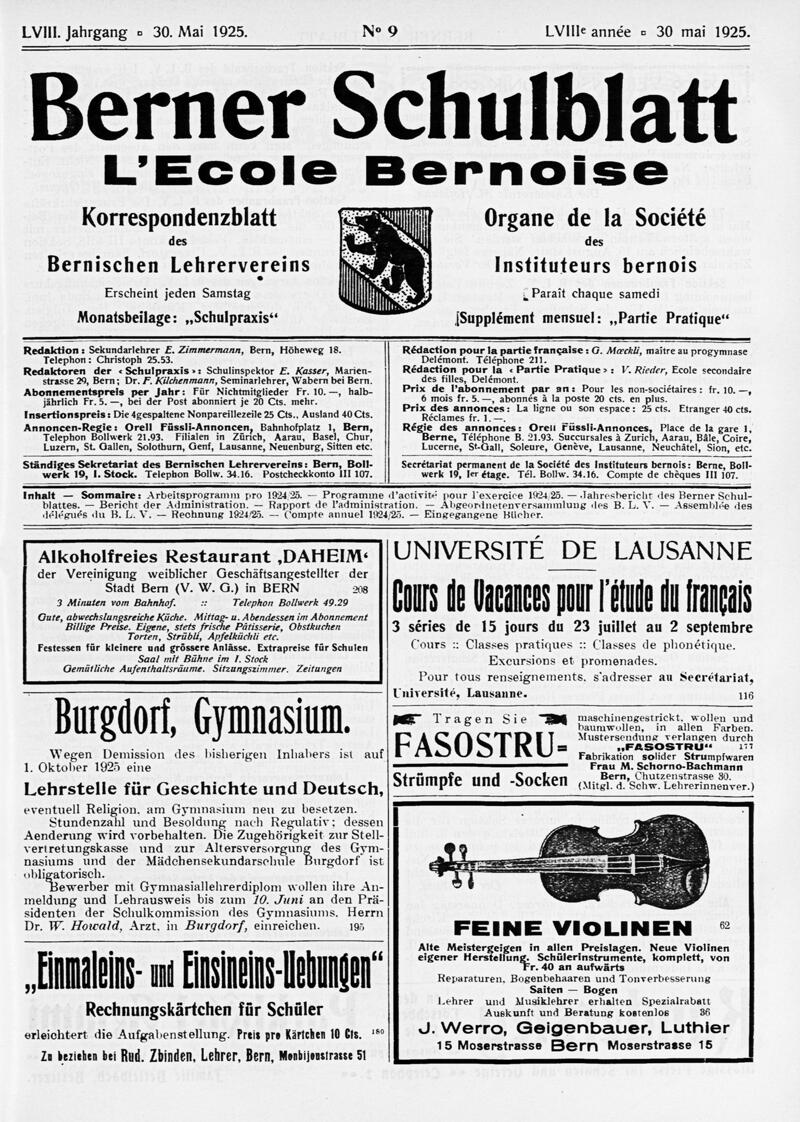 Buchumschlag - Heft 9