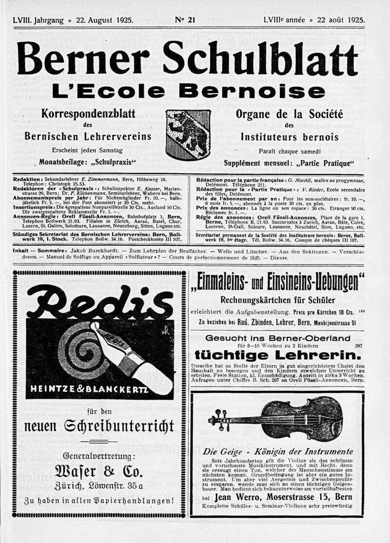 Buchumschlag - Heft 21