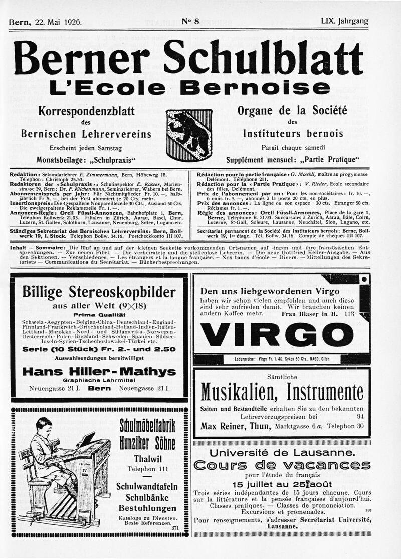 Buchumschlag - Heft 8