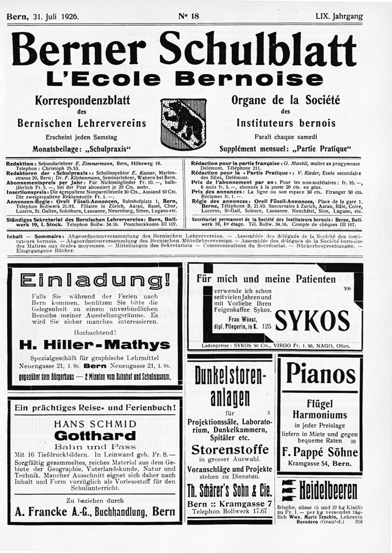 Buchumschlag - Heft 18