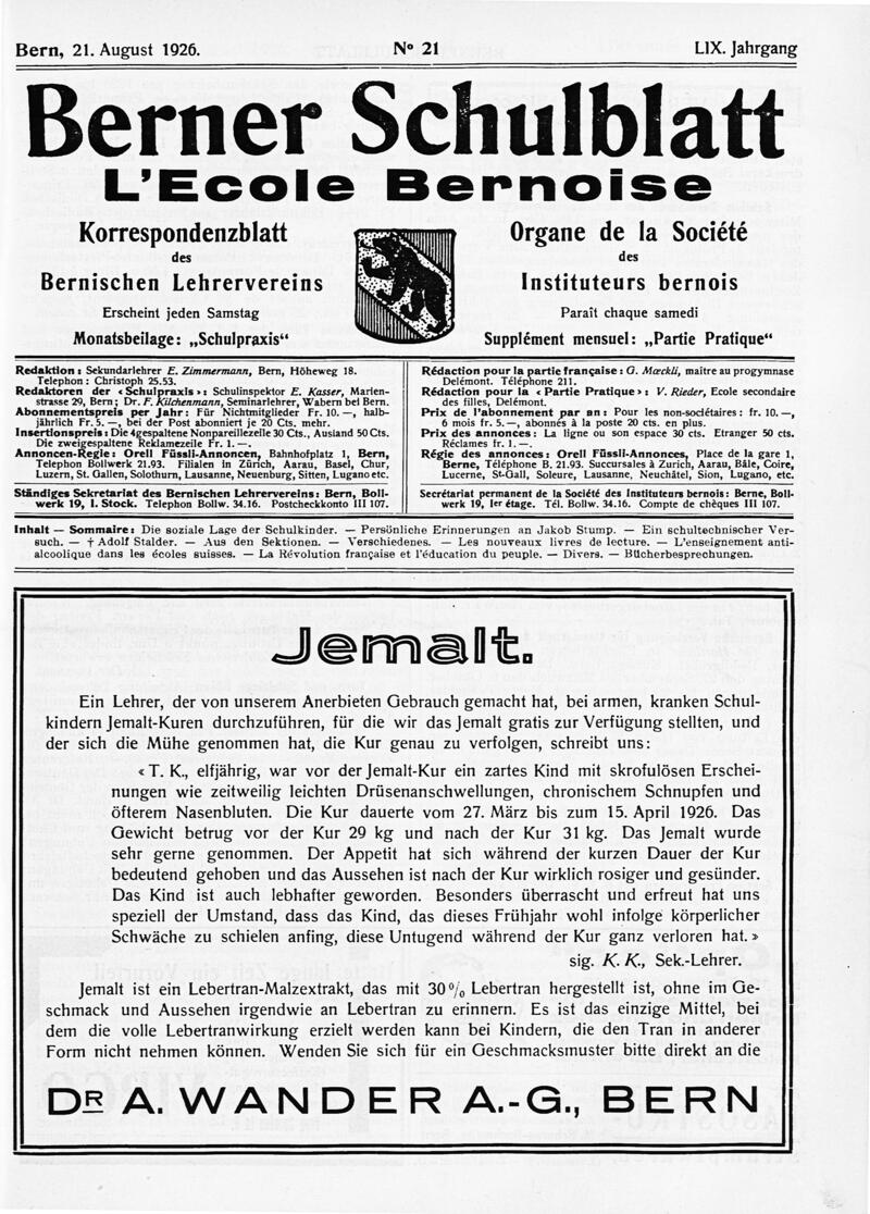 Buchumschlag - Heft 21