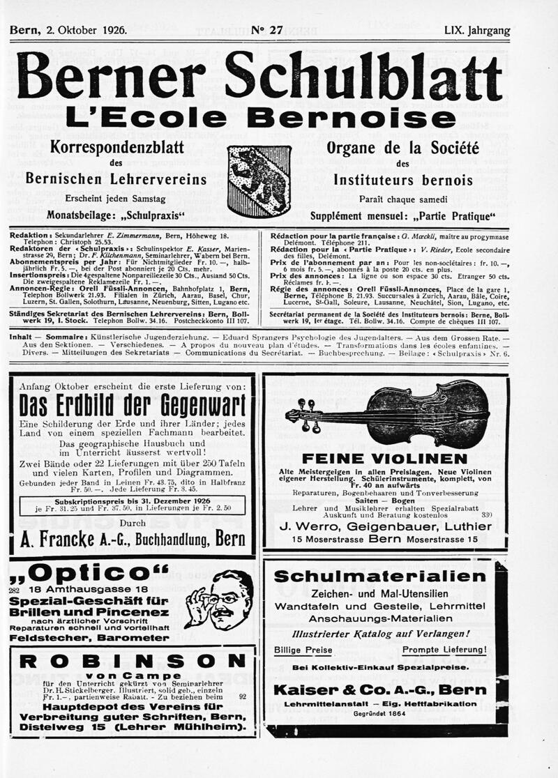 Buchumschlag - Heft 27