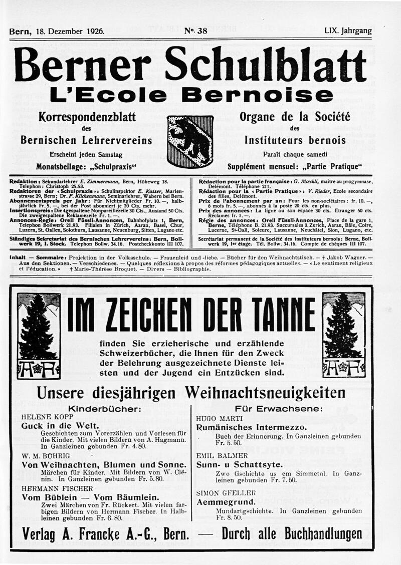 Buchumschlag - Heft 38