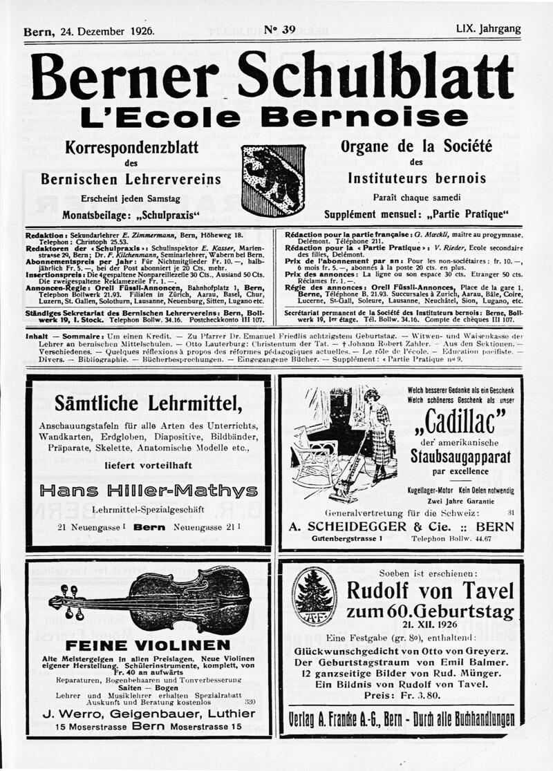 Buchumschlag - Heft 39