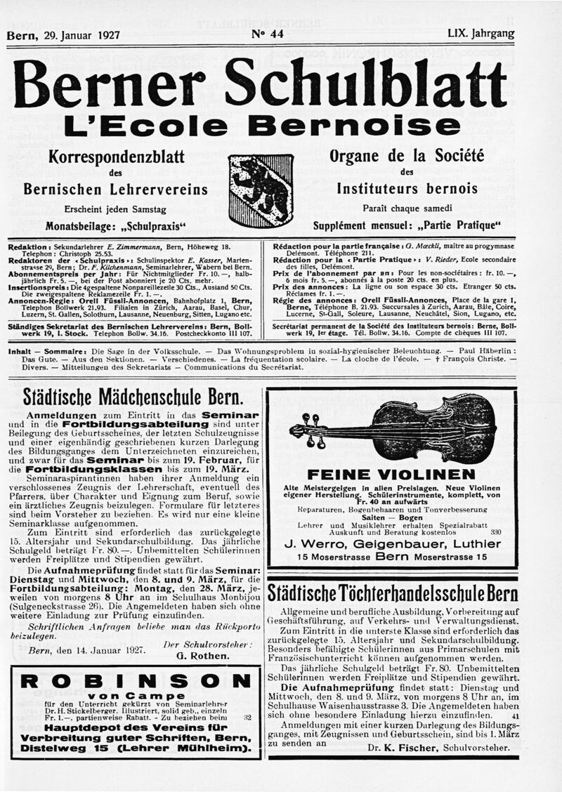 Buchumschlag - Heft 44