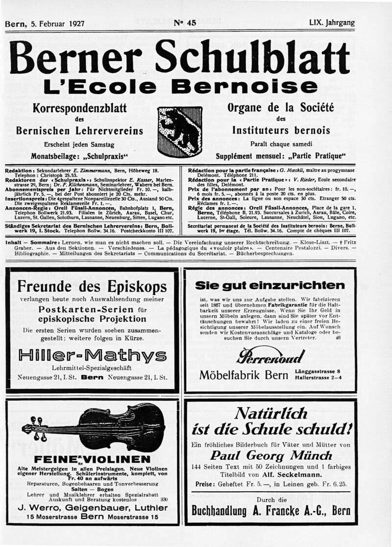 Buchumschlag - Heft 45