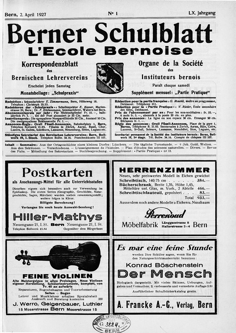 Buchumschlag - Heft 1