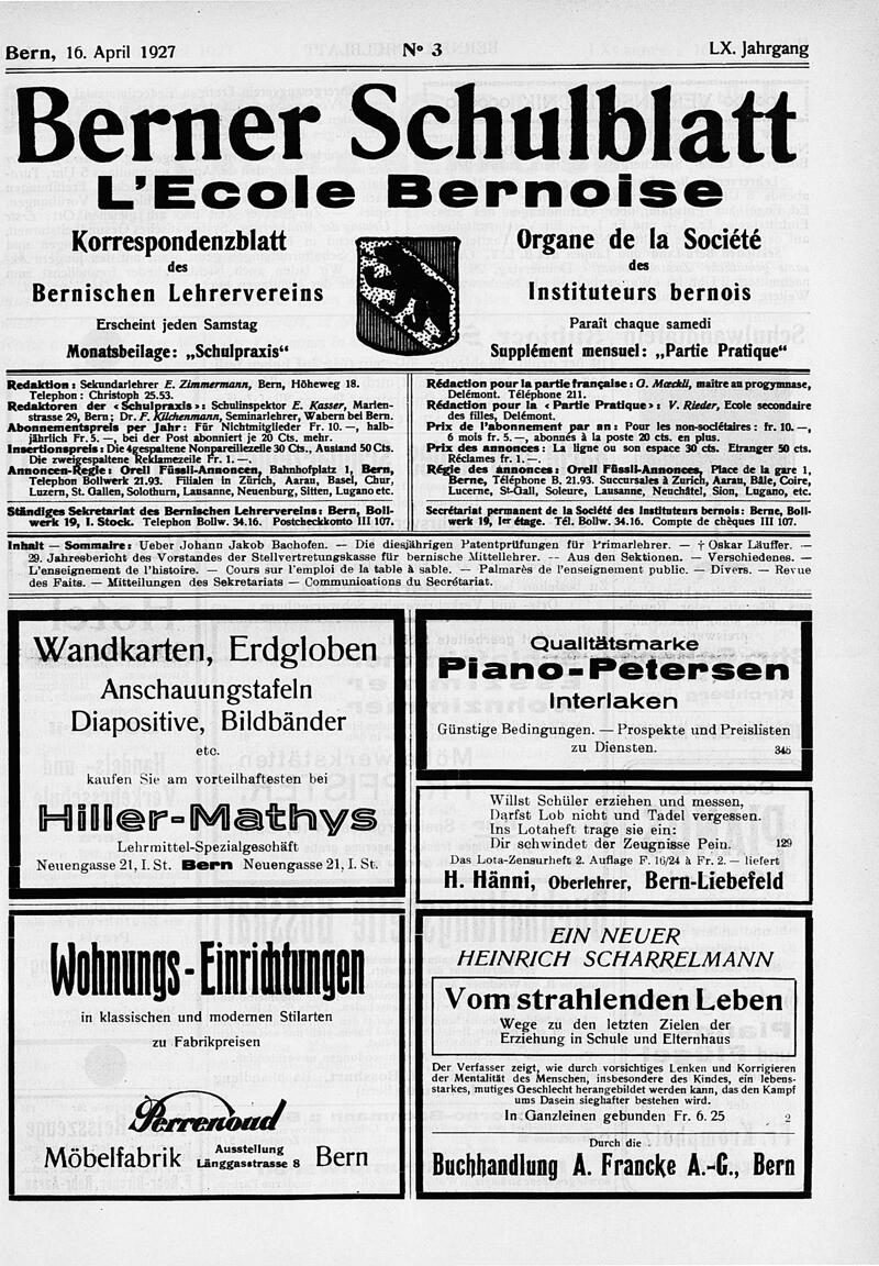 Buchumschlag - Heft 3