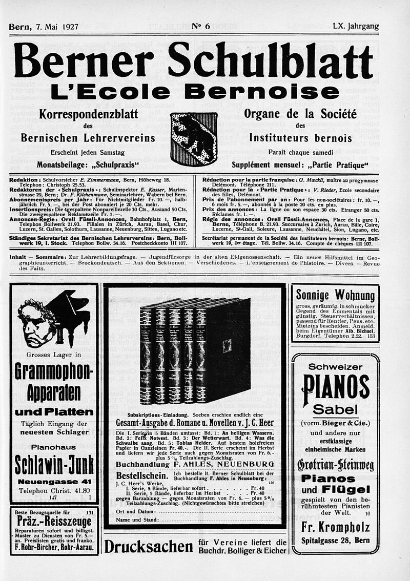 Buchumschlag - Heft 6