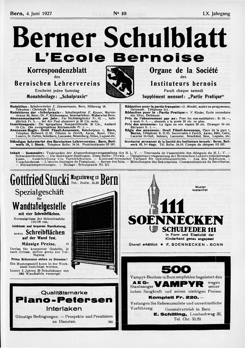 Buchumschlag - Heft 10