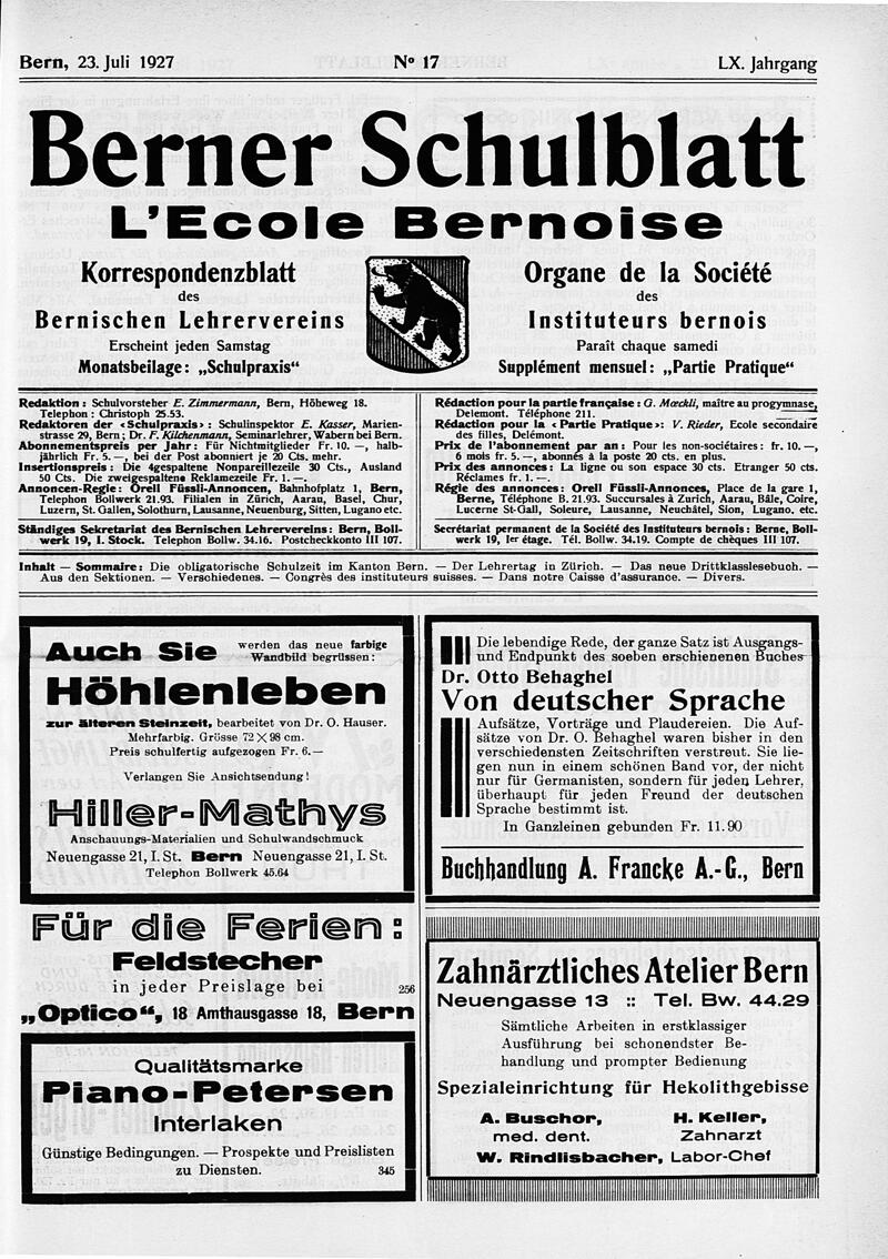 Buchumschlag - Heft 17