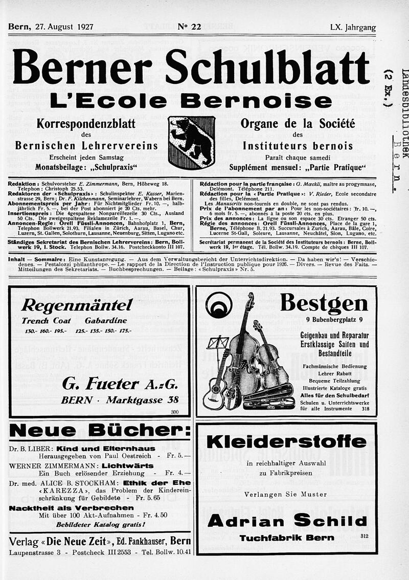 Buchumschlag - Heft 22