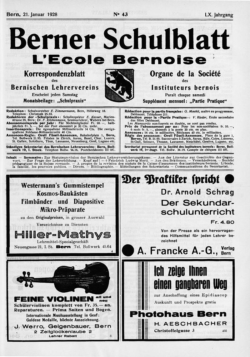 Buchumschlag - Heft 43