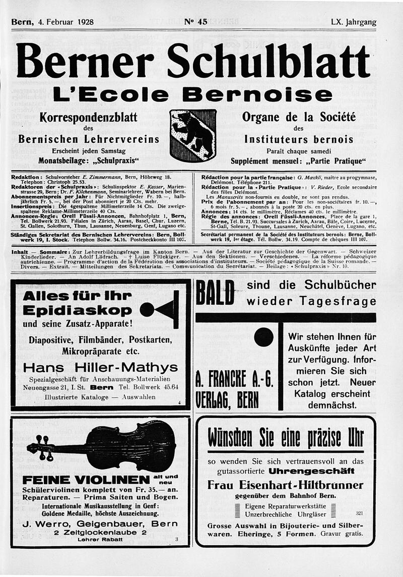 Buchumschlag - Heft 45