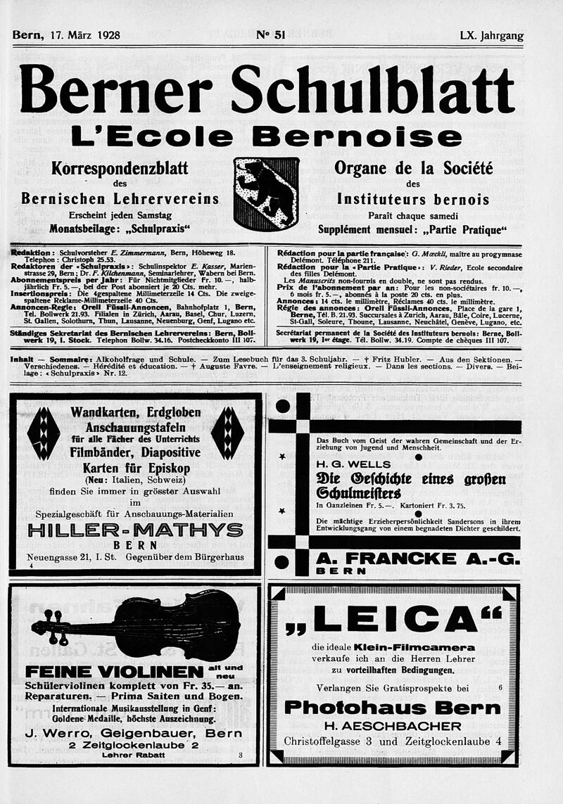 Buchumschlag - Heft 51