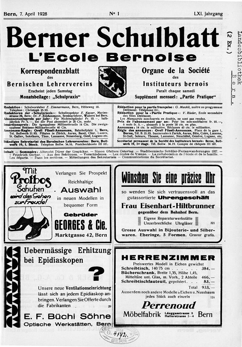 Buchumschlag - Heft 1