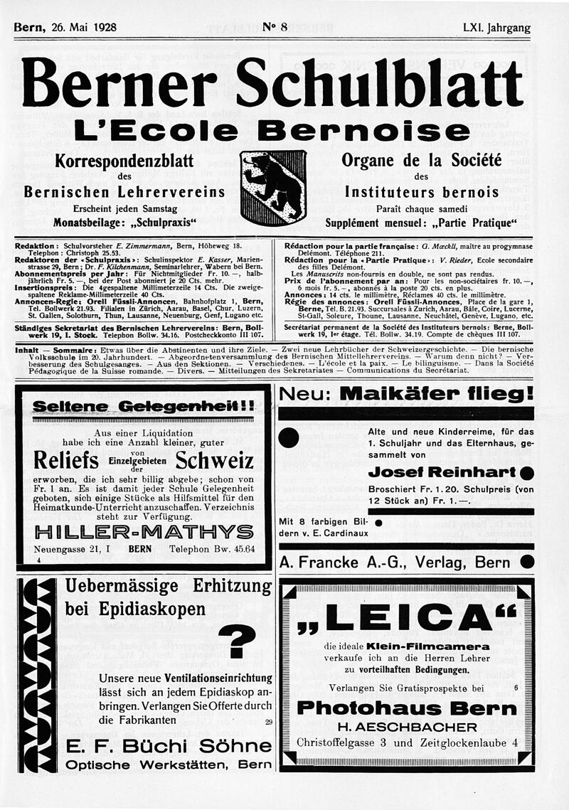 Buchumschlag - Heft 8