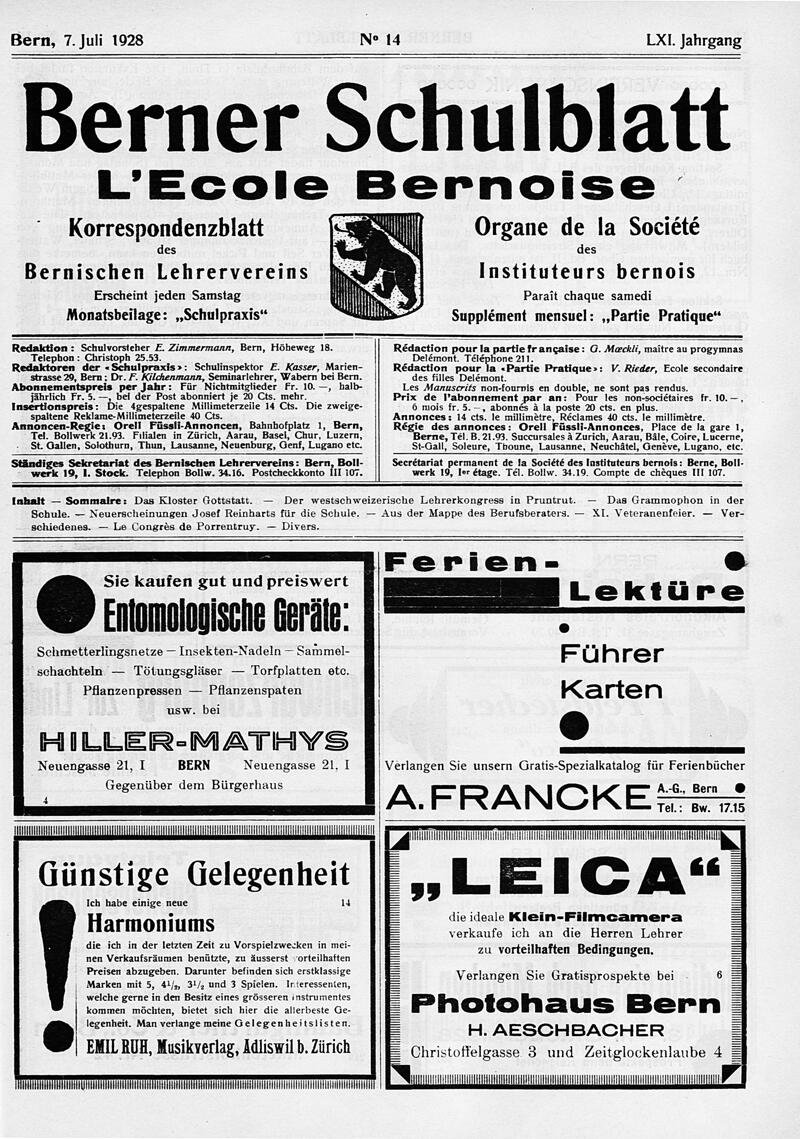 Buchumschlag - Heft 14