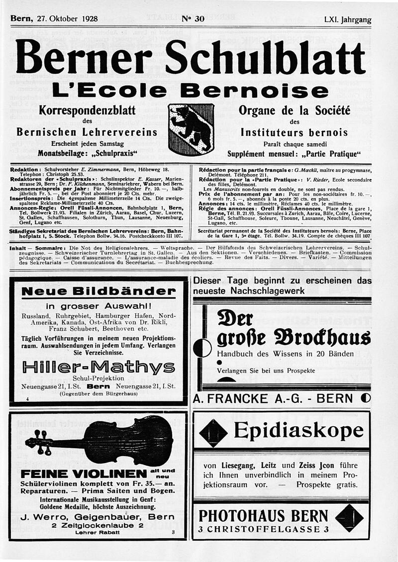 Buchumschlag - Heft 30