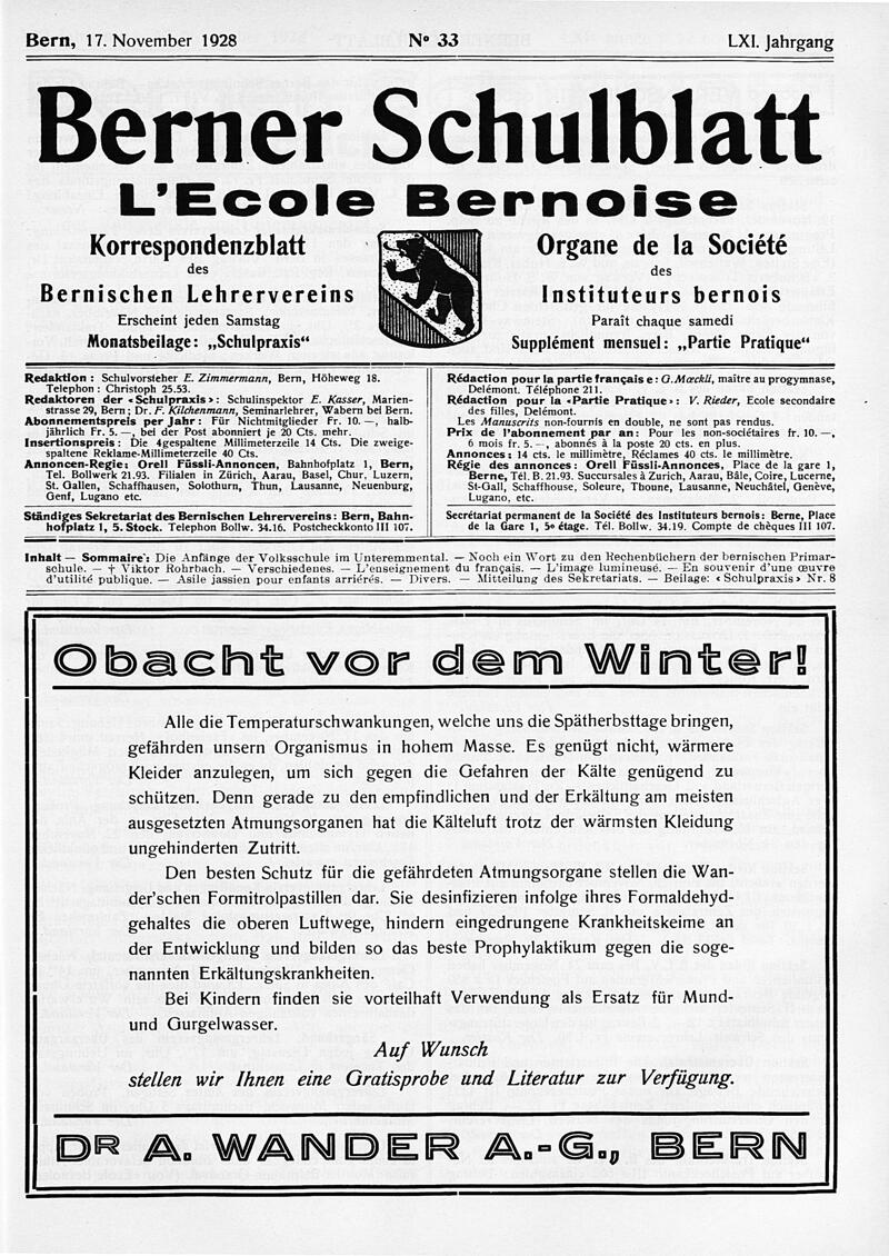 Buchumschlag - Heft 33