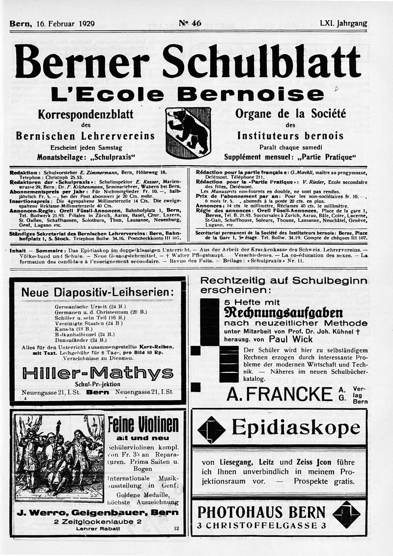 Buchumschlag - Heft 46