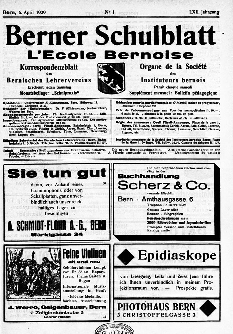 Buchumschlag - Heft 1