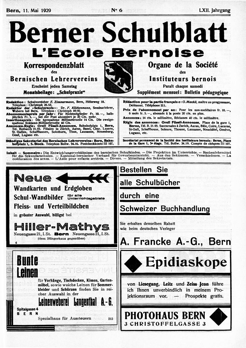 Buchumschlag - Heft 6