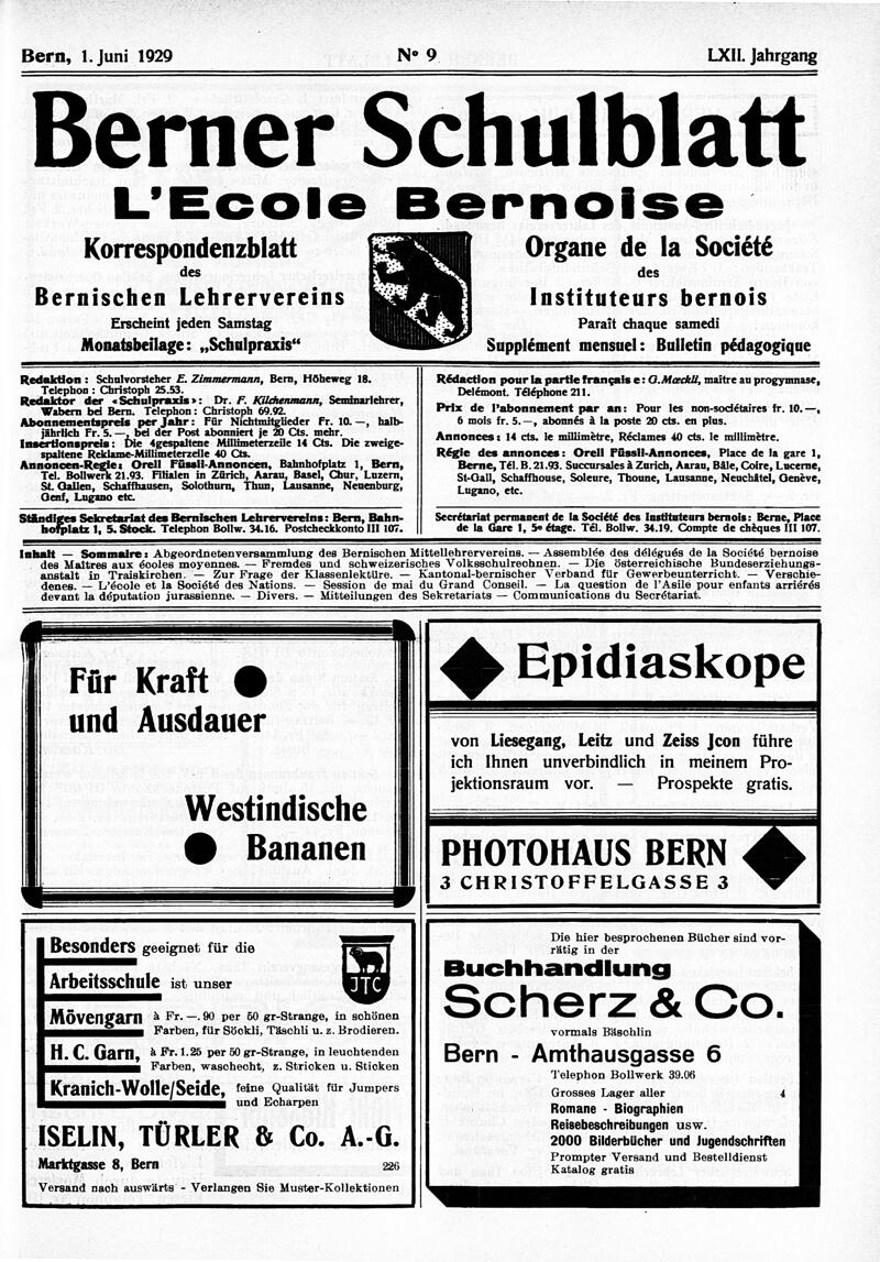 Buchumschlag - Heft 9