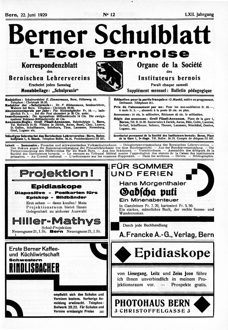 Buchumschlag - Heft 12