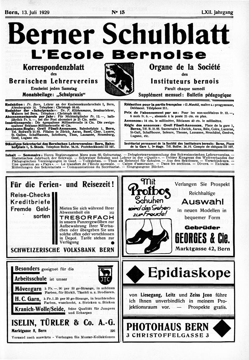 Buchumschlag - Heft 15