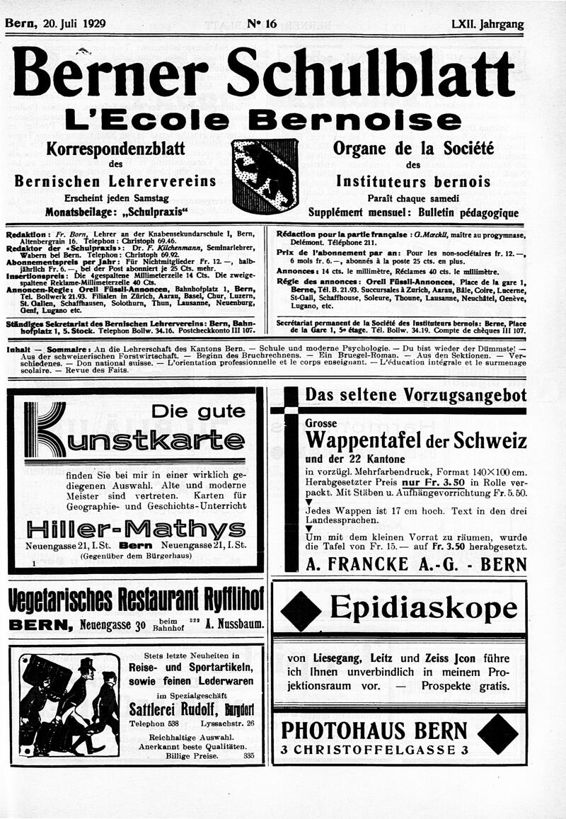 Buchumschlag - Heft 16