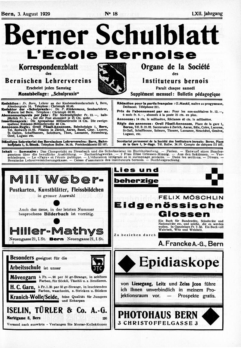 Buchumschlag - Heft 18