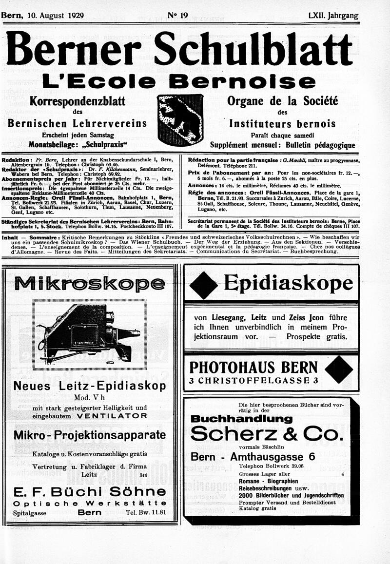 Buchumschlag - Heft 19