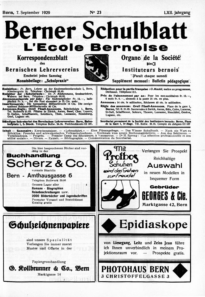 Buchumschlag - Heft 23